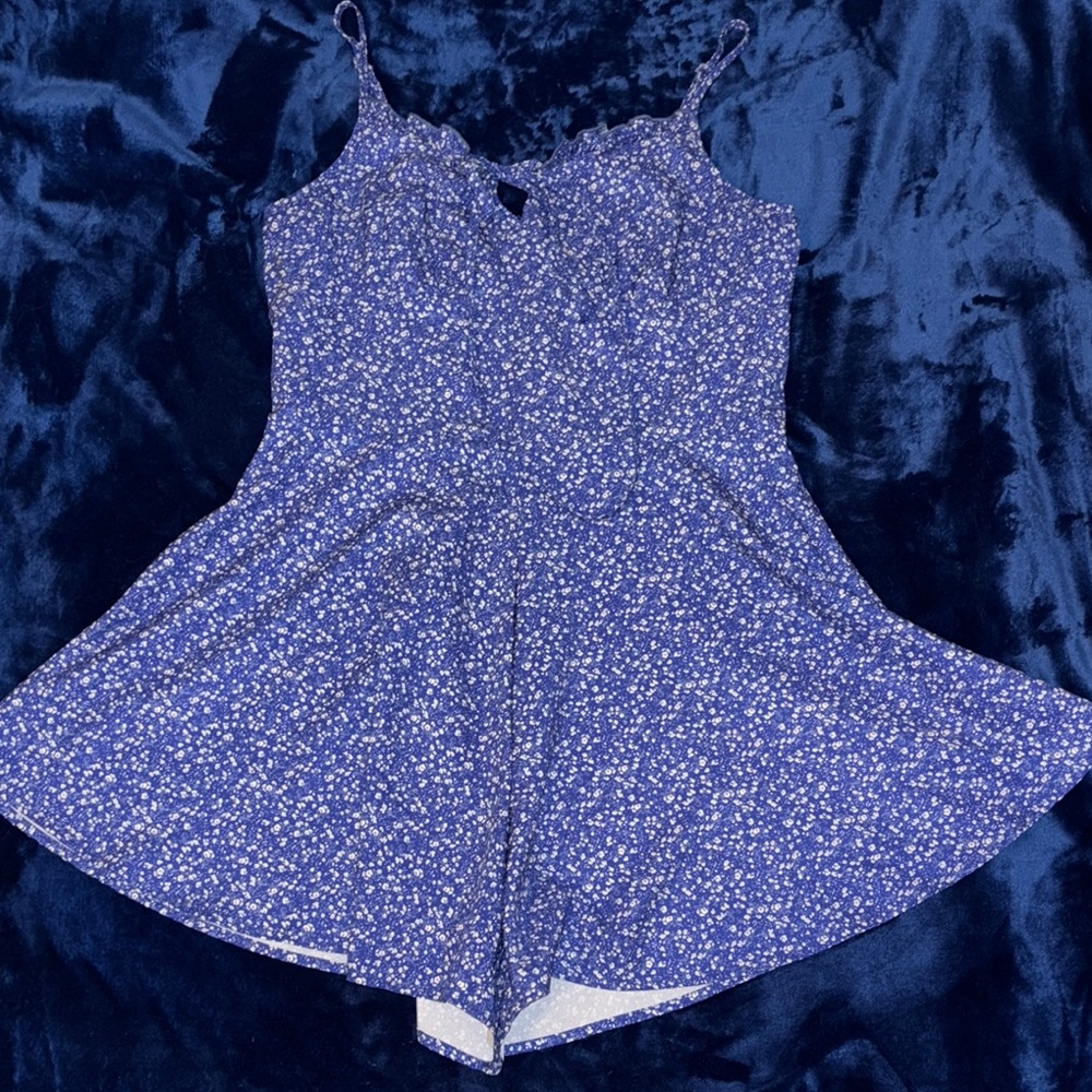 SHEIN Blue Floral Dress